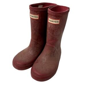 Hunter Glitter Rainboots - Pink - 9